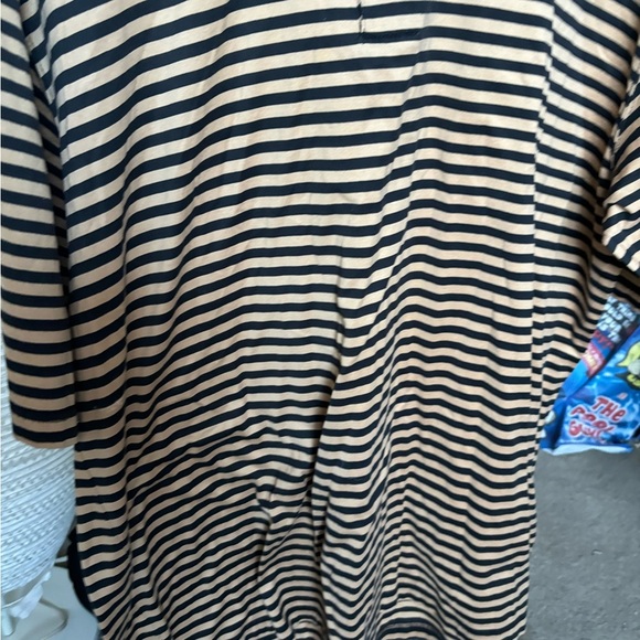 Ben Hogan Men’s XL Shortsleeve Gold/black Striped Polo Causal Button Down NWOT - Picture 3 of 12